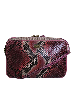 Glam Crossbody Bag, Python, Pink, S, AC/DB